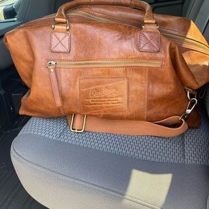 Rawlings Rugged Leather Duffle Bag
